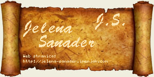 Jelena Sanader vizit kartica
